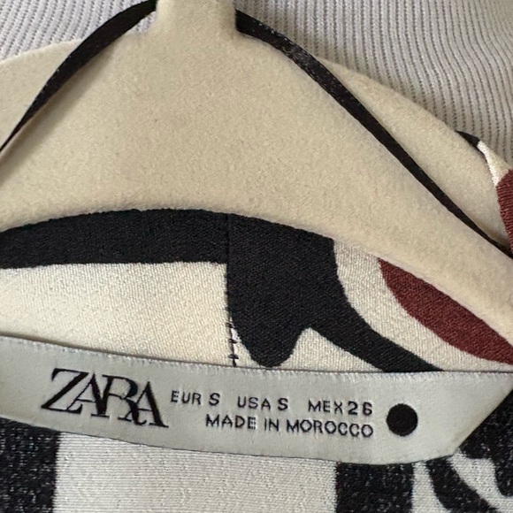 NEW ZARA PRINTED PAREO MAXI LONG DRESS WRAP STYLE SIZE S RARE - Picture 8 of 8